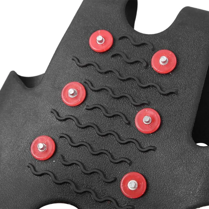 1 Pair 8 Studs Anti Slip Snow Ice Climbing Shoe Spikes Grips Cleats Winter Outdoor Shoes Crampons  Chain Claws Grips Boots Cover