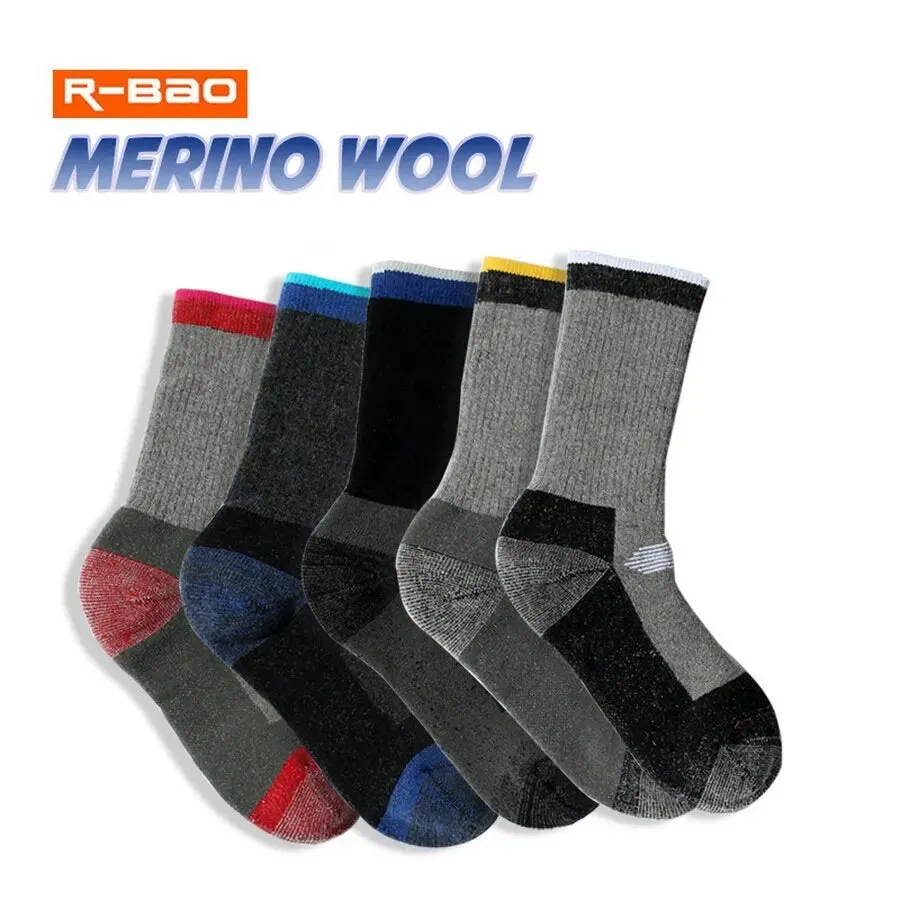 1 Pairs Merino Wool Thermal Winter Socks