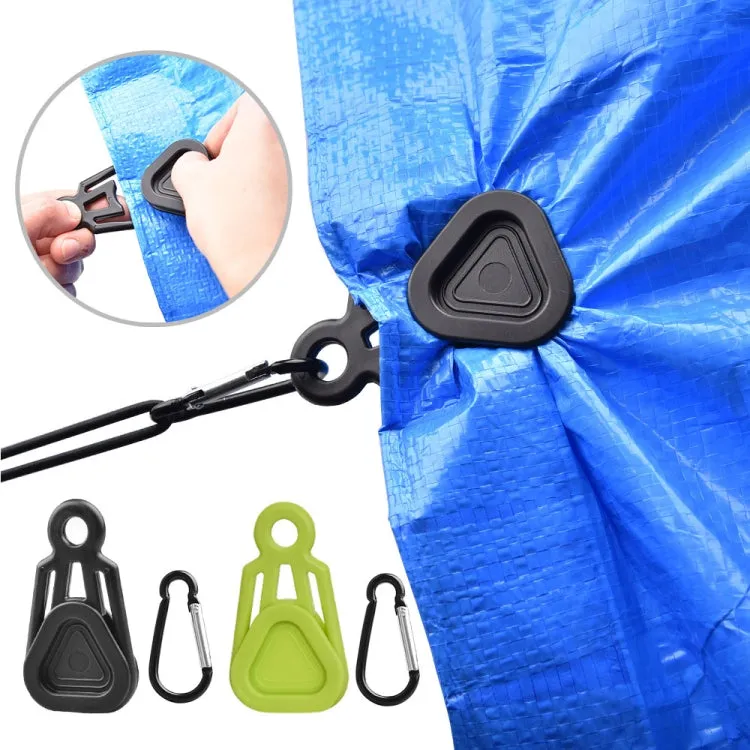 10 PCS Awning Banner Tarpaulin Plastic Clip Field Camping Mountaineering Tent Clip, Color: Black