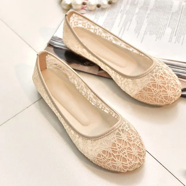 2019 new women flats shoes ballet flats Fashion slip on cut outs