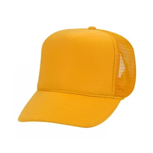 5 Panel High Crown Polyester Foam Front Mesh Back Trucker Hat