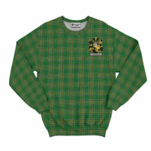 Abraham Irish Clan Tartan Sweatshirt with Coat of Arms