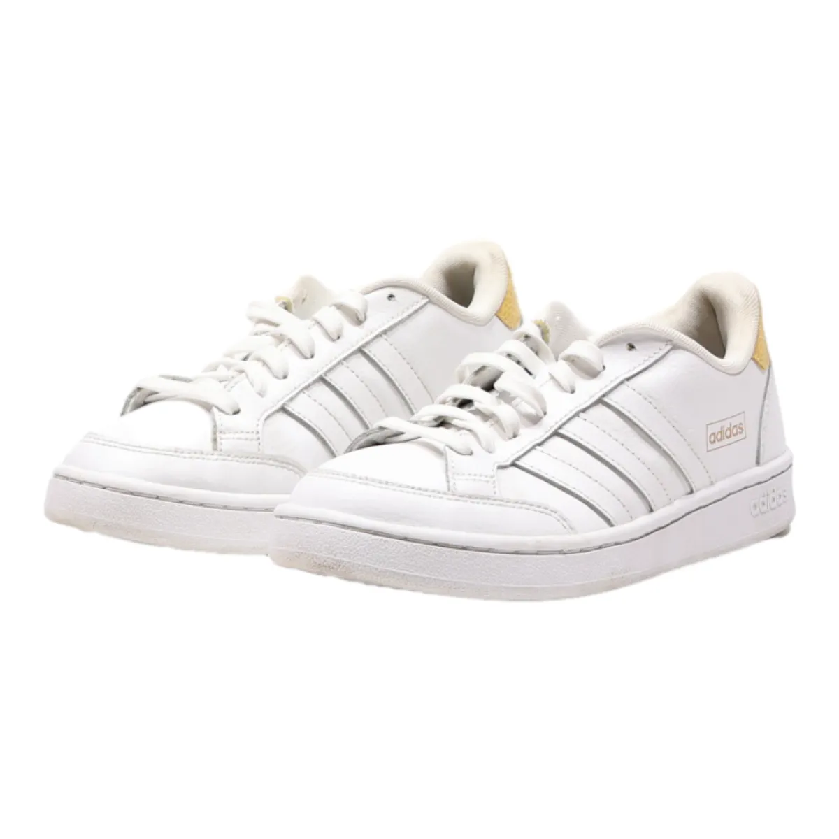 ADIDAS Grand Court Sneaker Trainers White Leather Womens UK 6.5