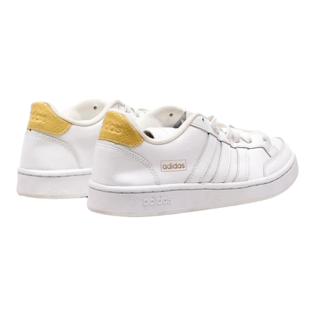 ADIDAS Grand Court Sneaker Trainers White Leather Womens UK 6.5