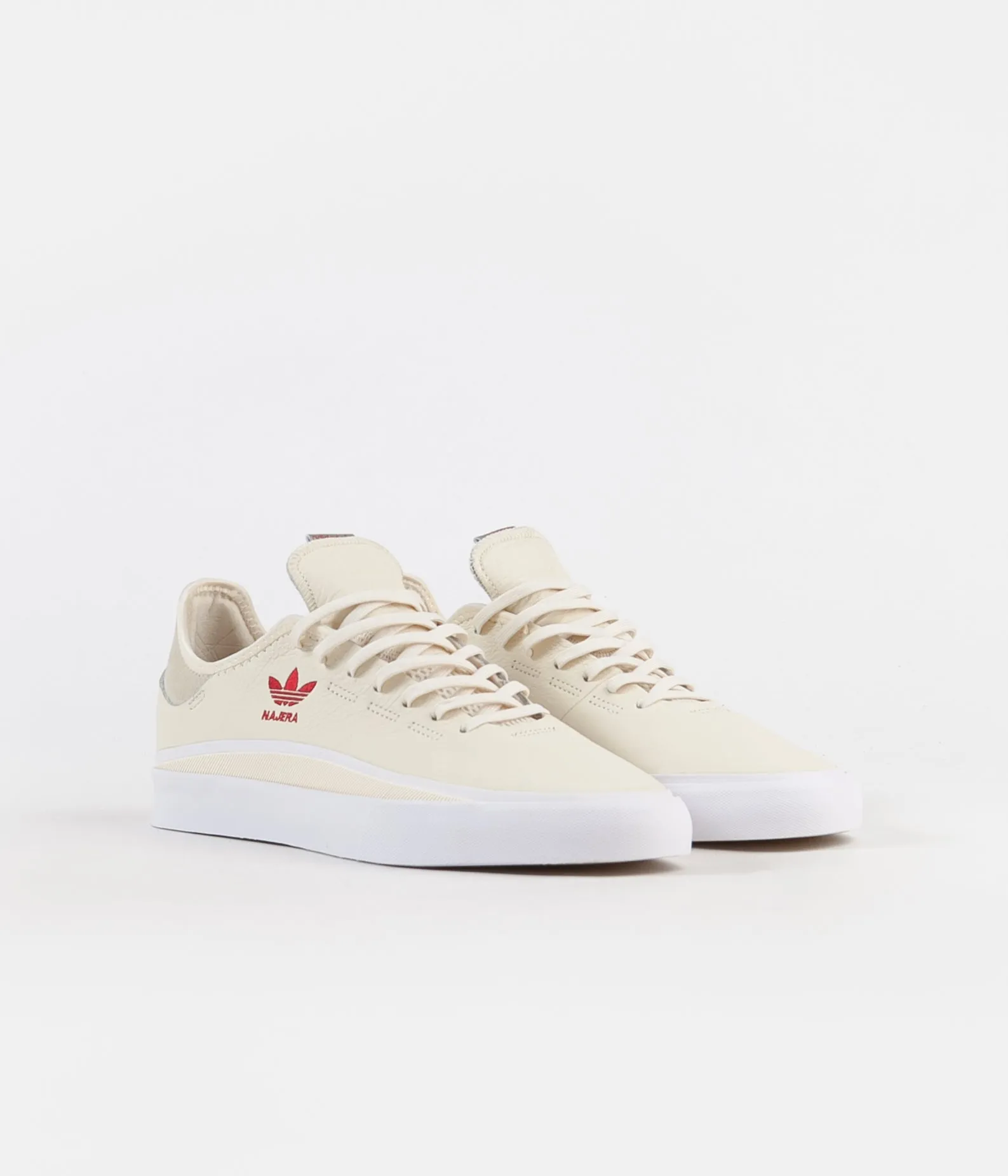 Adidas Sabalo 'Diego Najera' Shoes - Cream White / White / Power Red