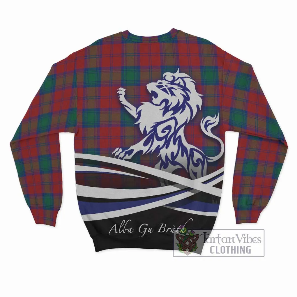 Affleck Tartan Sweatshirt with Alba Gu Brath Regal Lion Emblem