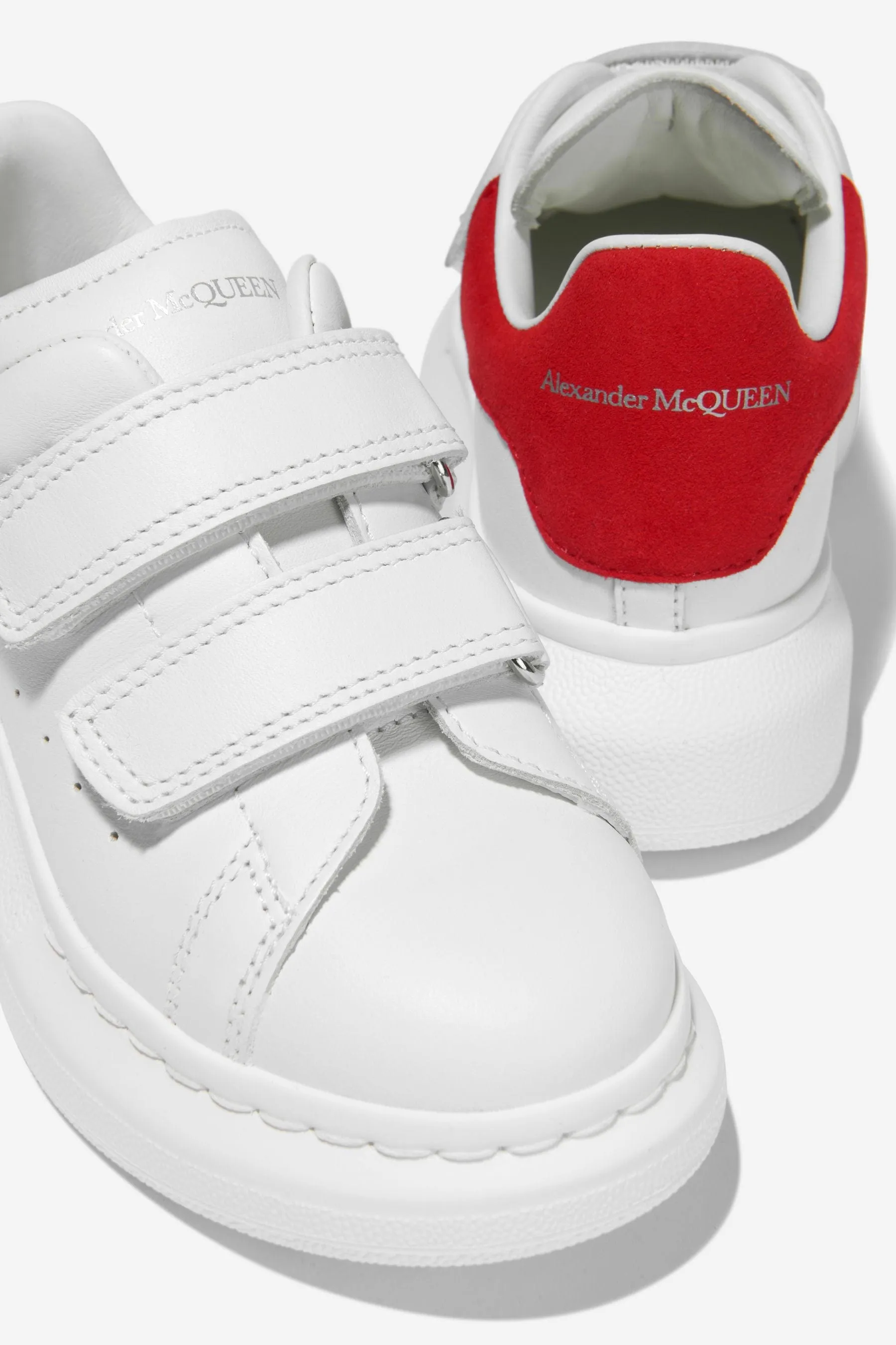 Alexander McQueen Unisex Leather Velcro Strap Trainers