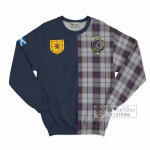 Alexander of Menstry Dress Tartan Sweatshirt Alba with Scottish Lion Royal Arm Half Style