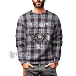 Alexander of Menstry Dress Tartan Sweatshirt with Family Crest DNA In Me Style