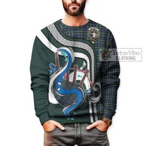 Allardice Tartan Sweatshirt with Epic Bagpipe Style