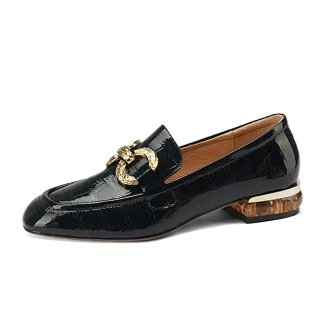 AlliGlam Slip-On Brogue Shoes