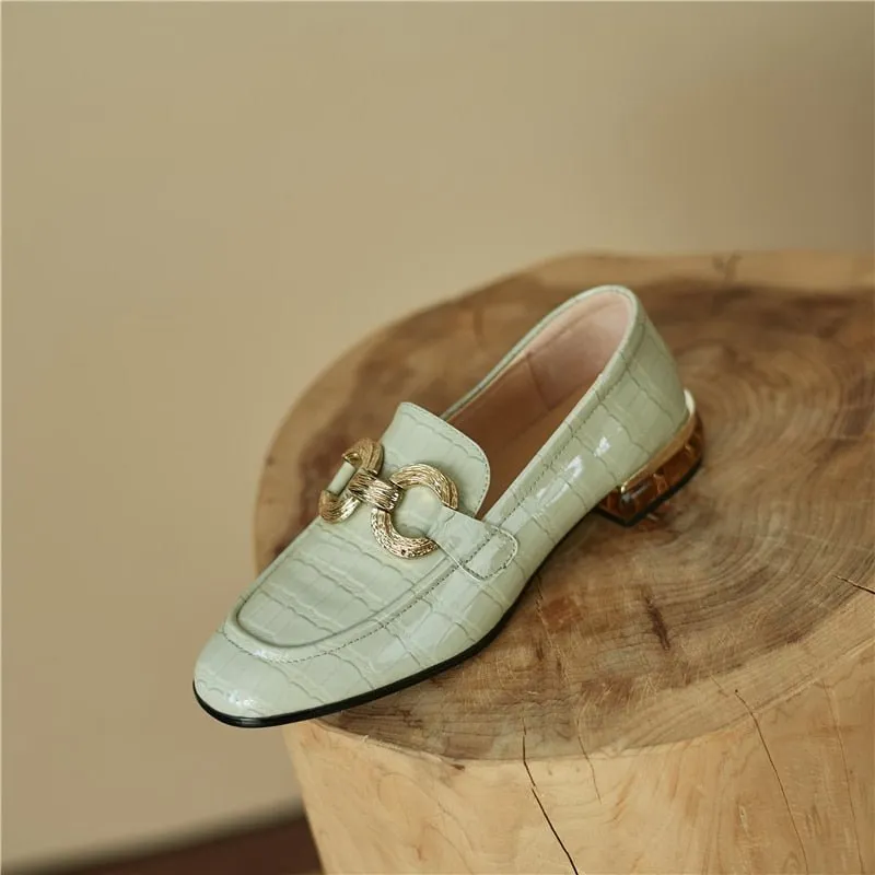 AlliGlam Slip-On Brogue Shoes