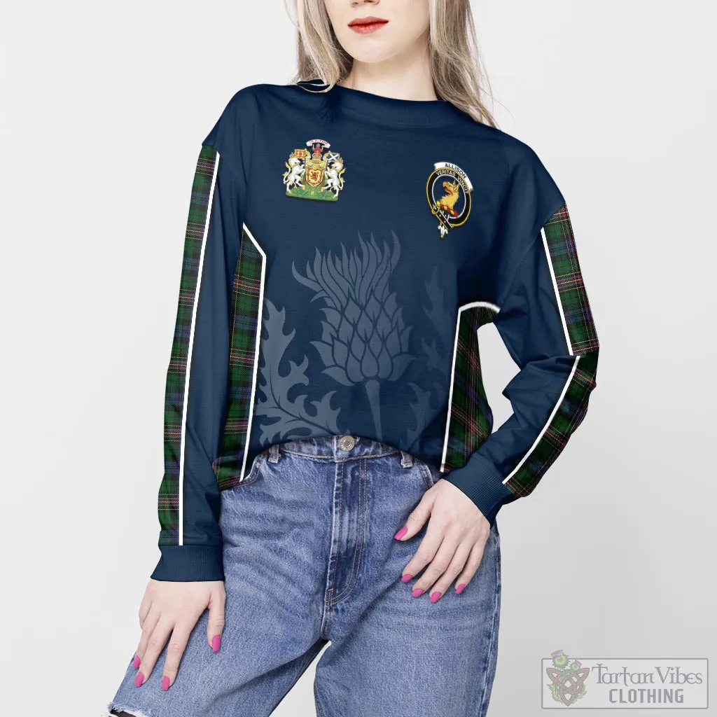 Allison Tartan Sweatshirt with Family Crest and Scottish Thistle Vibes Sport Style