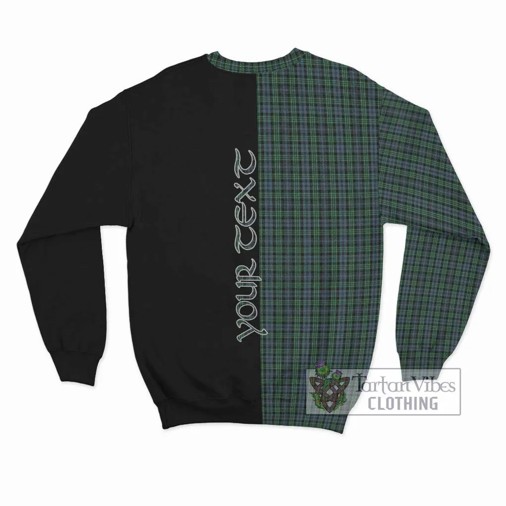 Arbuthnot Tartan Sweatshirt with Family Crest and Half Of Me Style