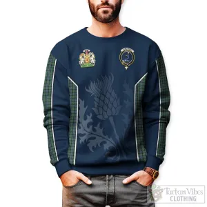 Arbuthnot Tartan Sweatshirt with Family Crest and Scottish Thistle Vibes Sport Style