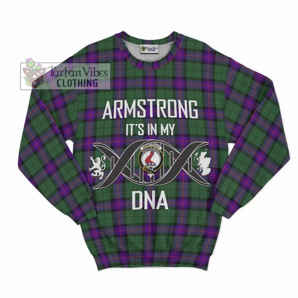 Armstrong Modern Tartan Sweatshirt with Family Crest DNA In Me Style