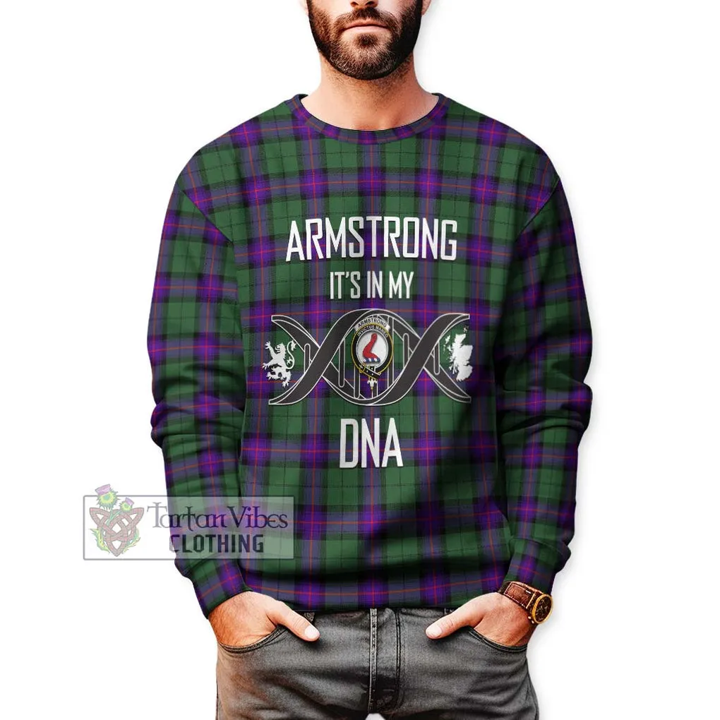 Armstrong Modern Tartan Sweatshirt with Family Crest DNA In Me Style