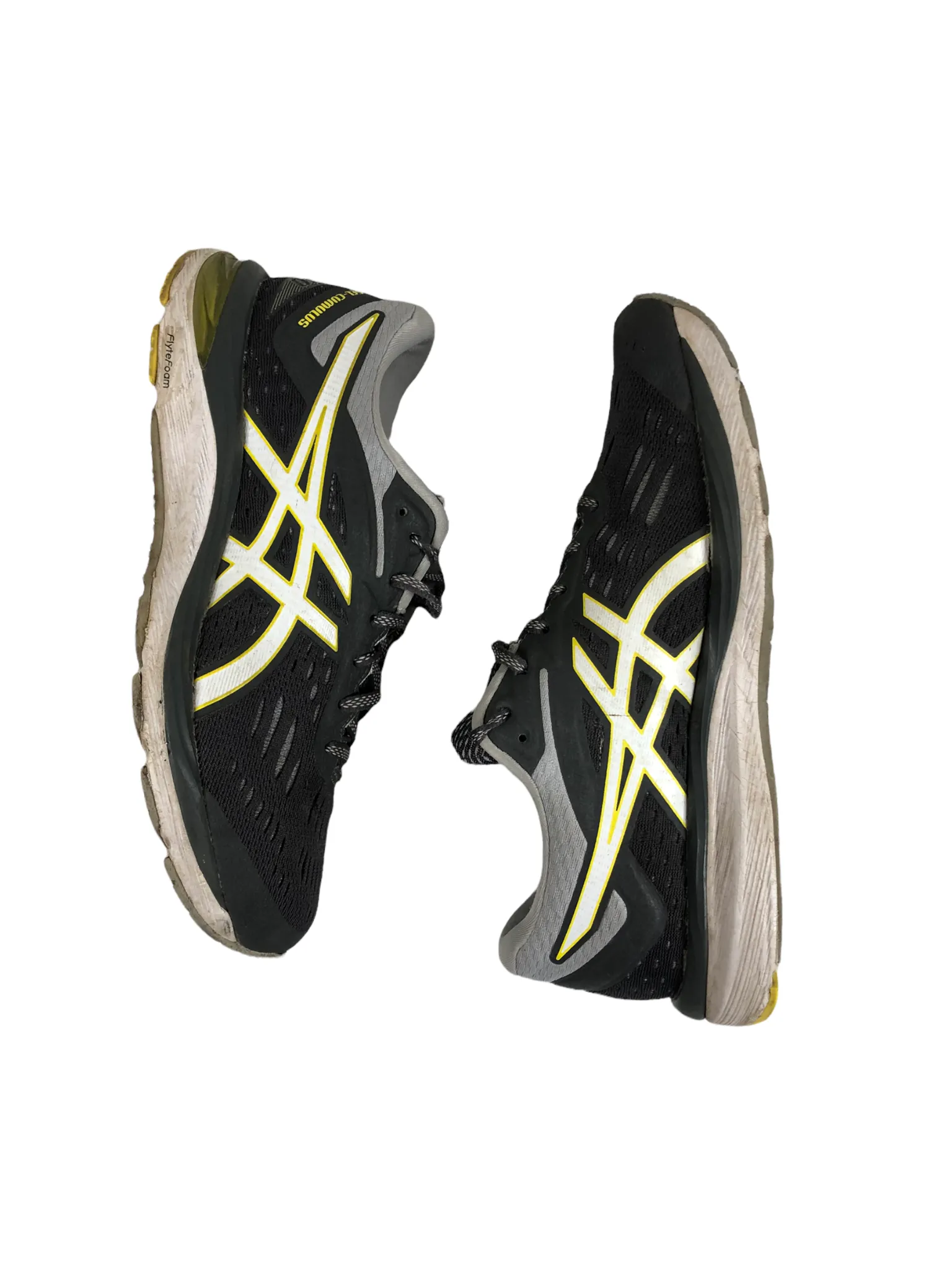 Asics Gel-Cumulus 20 Grey Yellow Running Shoes Women's (Size: 9) 1012A008