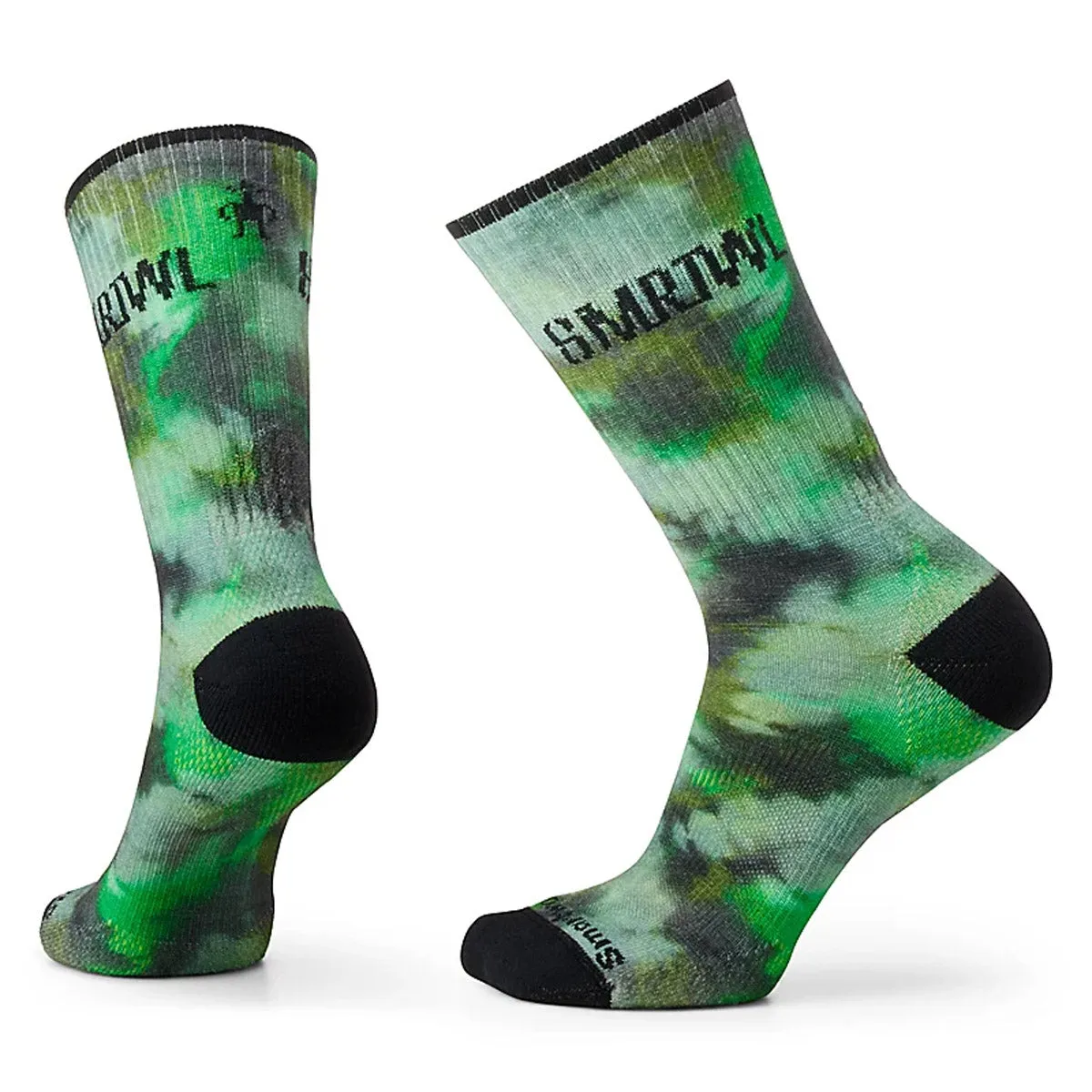 Athletic Far Out Tie Dye Print Targeted Cushion Crew Socks