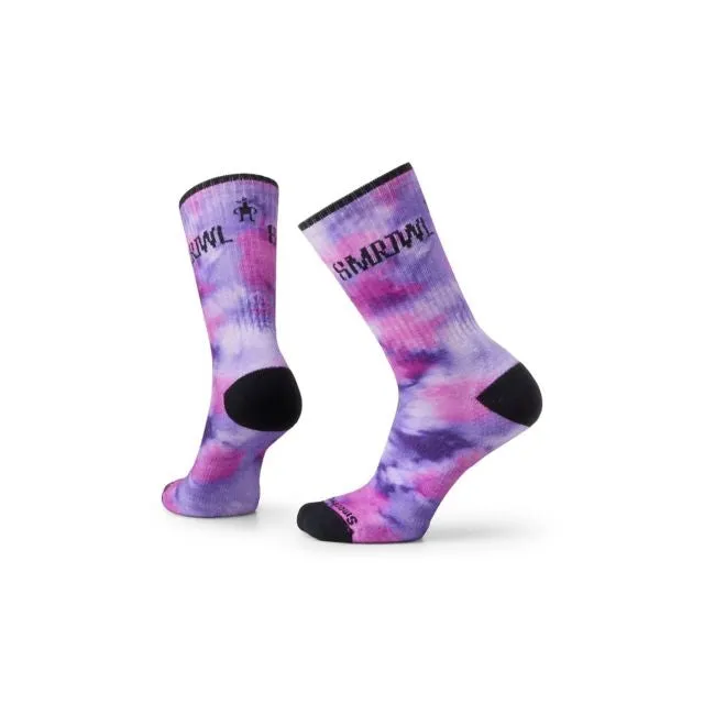 Athletic Far Out Tie Dye Print Targeted Cushion Crew Socks