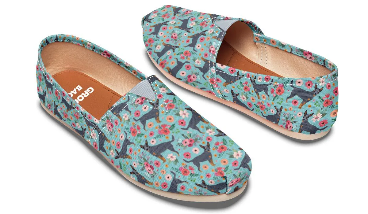 Australian Cattle Dog Flower Casual Shoes