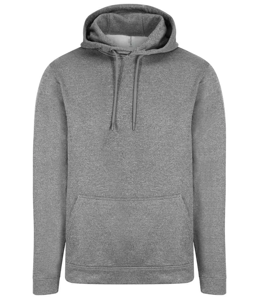 AWDis Sports Polyester Hoodie | Grey Melange