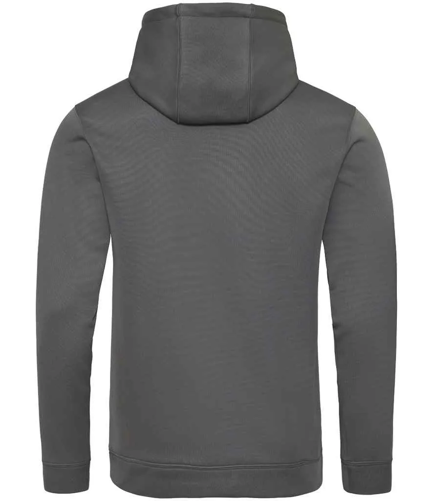 AWDis Sports Polyester Hoodie | Steel Grey