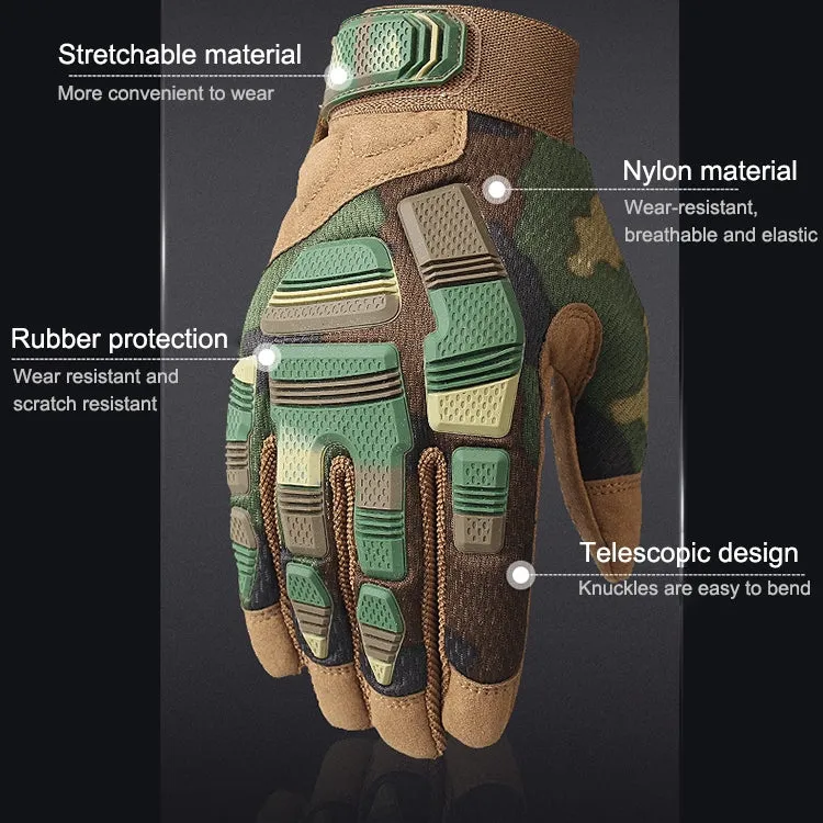 B33 Outdoor Mountaineering Riding Anti-Skid Protective Motorcycle Gloves, Size: S(Brown)