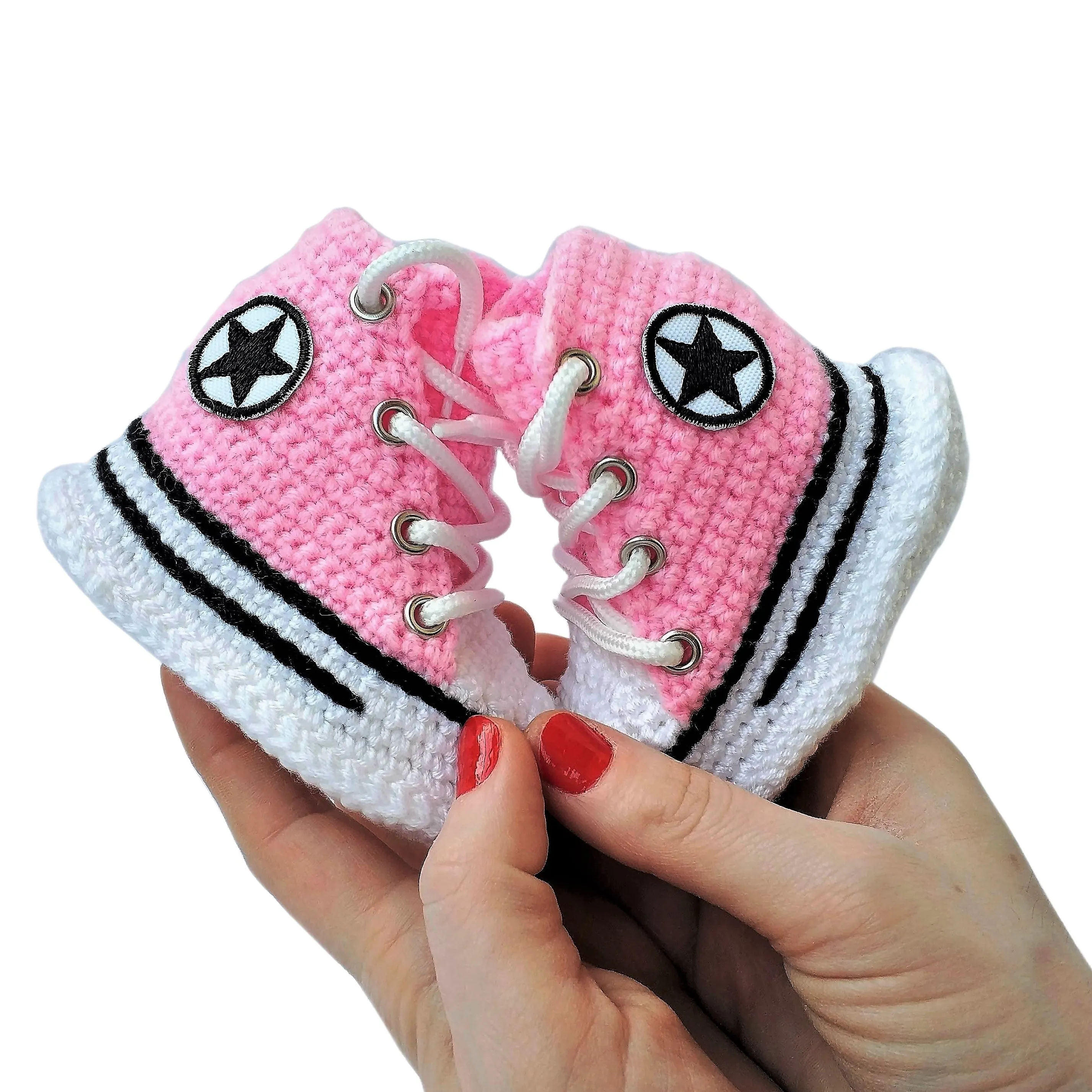 Baby Converse Booties Shoes Green Slippers Handmade Newborn Sneakers Plush Soft Socks