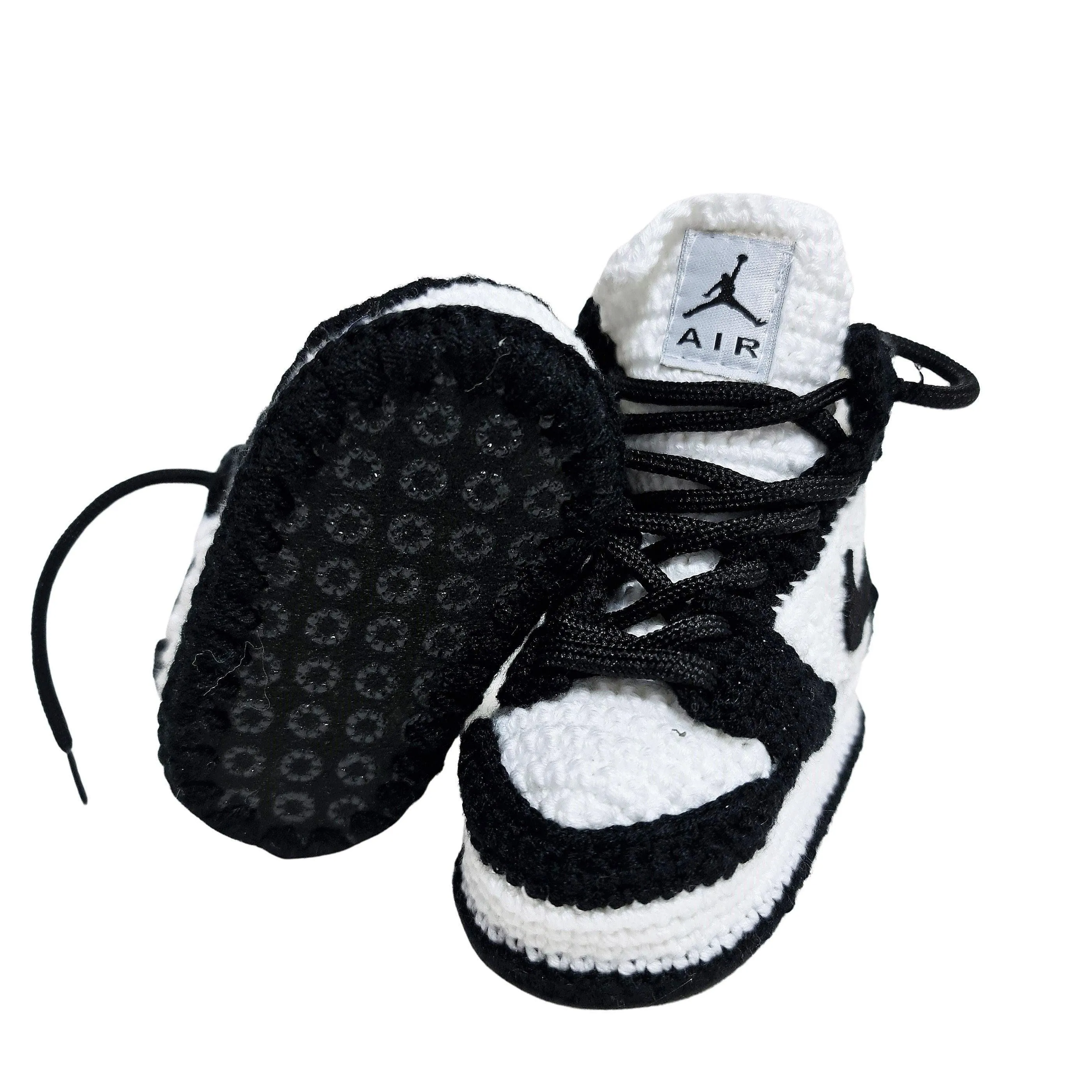 Baby Crochet Kids' Toddler Jordan Retro Slippers Basketball Soft Newborn Sneakers Booties