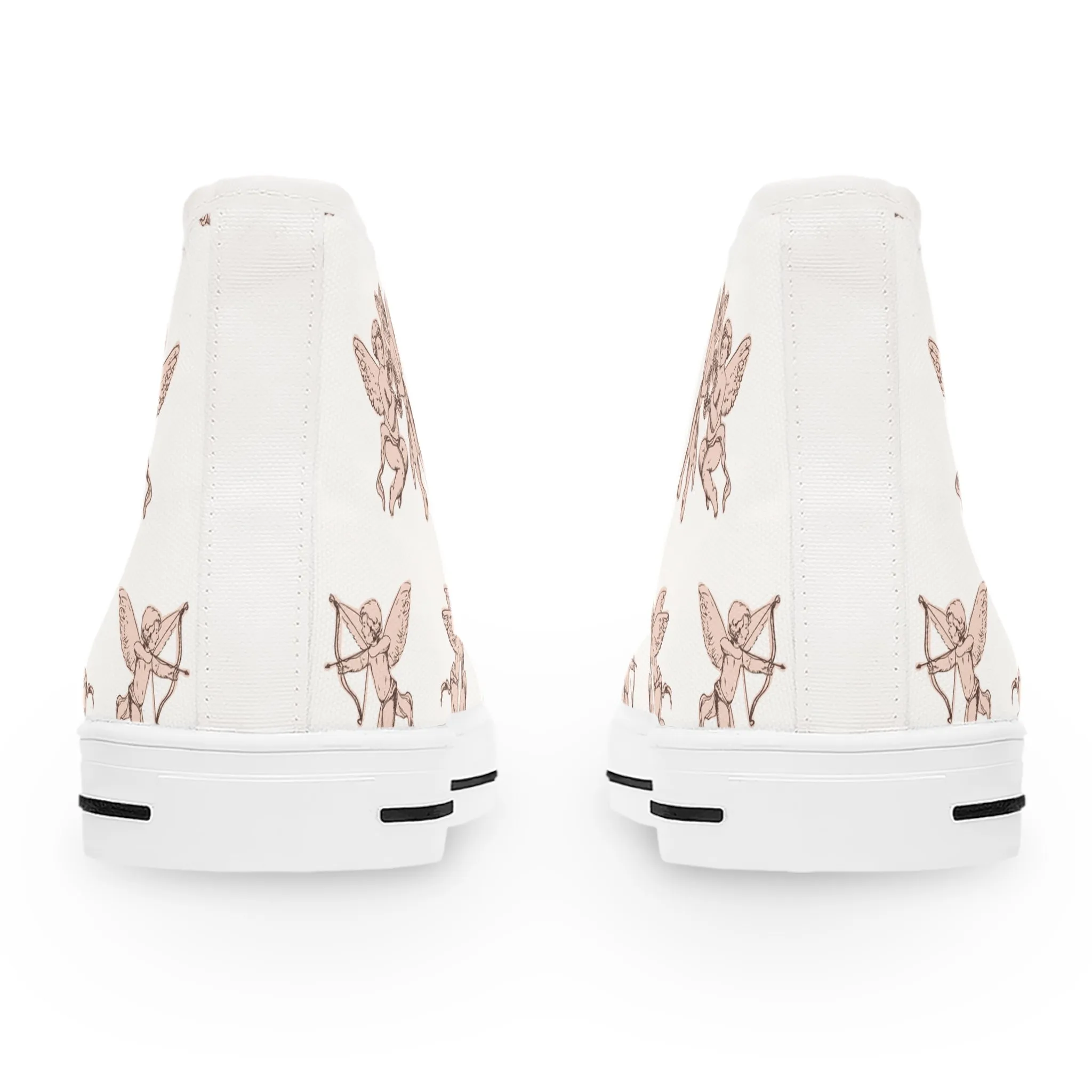 Baby Cupid Pattern Women's High Top Sneakers