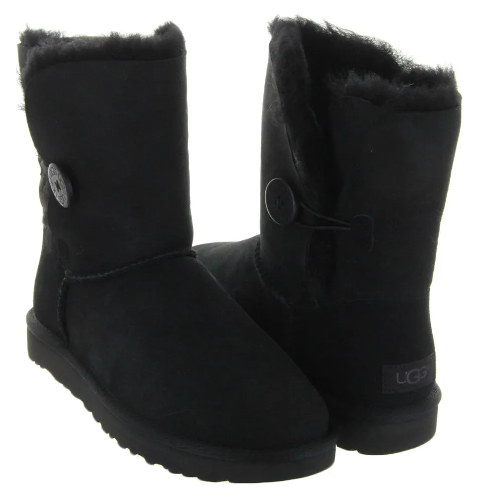 Bailey Button II in Black by UGG