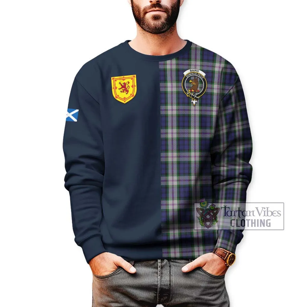 Baird Dress Tartan Sweatshirt Alba with Scottish Lion Royal Arm Half Style