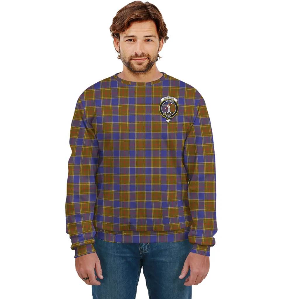 Balfour Tartan Sweatshirt with Family Crest