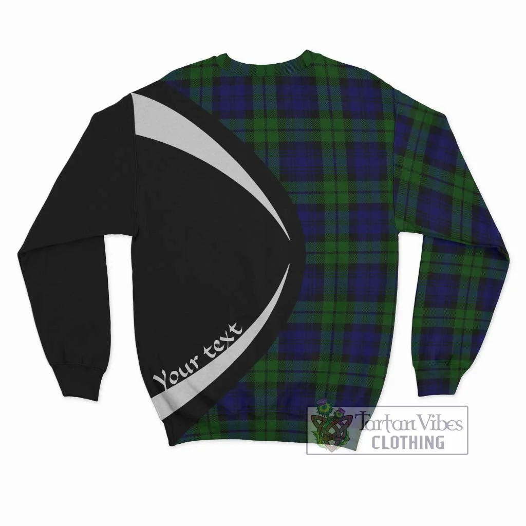 Bannatyne Tartan Sweatshirt with Family Crest Circle Style