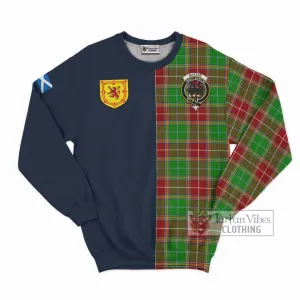 Baxter Modern Tartan Sweatshirt Alba with Scottish Lion Royal Arm Half Style