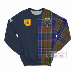 Beattie Tartan Sweatshirt Alba with Scottish Lion Royal Arm Half Style