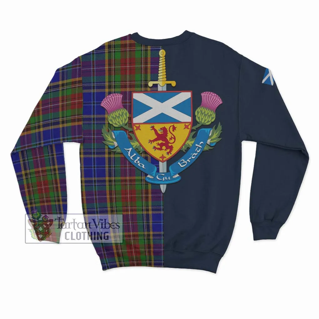 Beattie Tartan Sweatshirt Alba with Scottish Lion Royal Arm Half Style