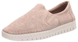 Bella Vita Women's Aviana Athleisure Sneaker, Almond Kidsuede Leather, 7 X-Wide