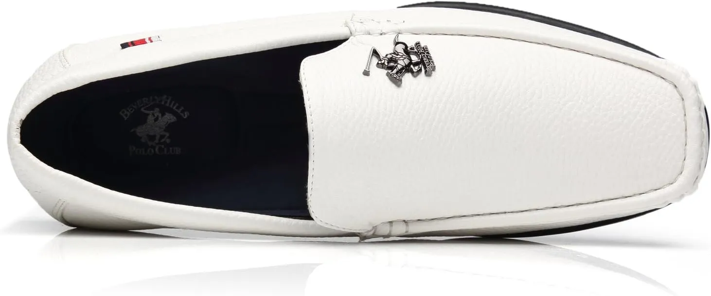 Beverly Hills Polo Club Men's Slip On White Shoe