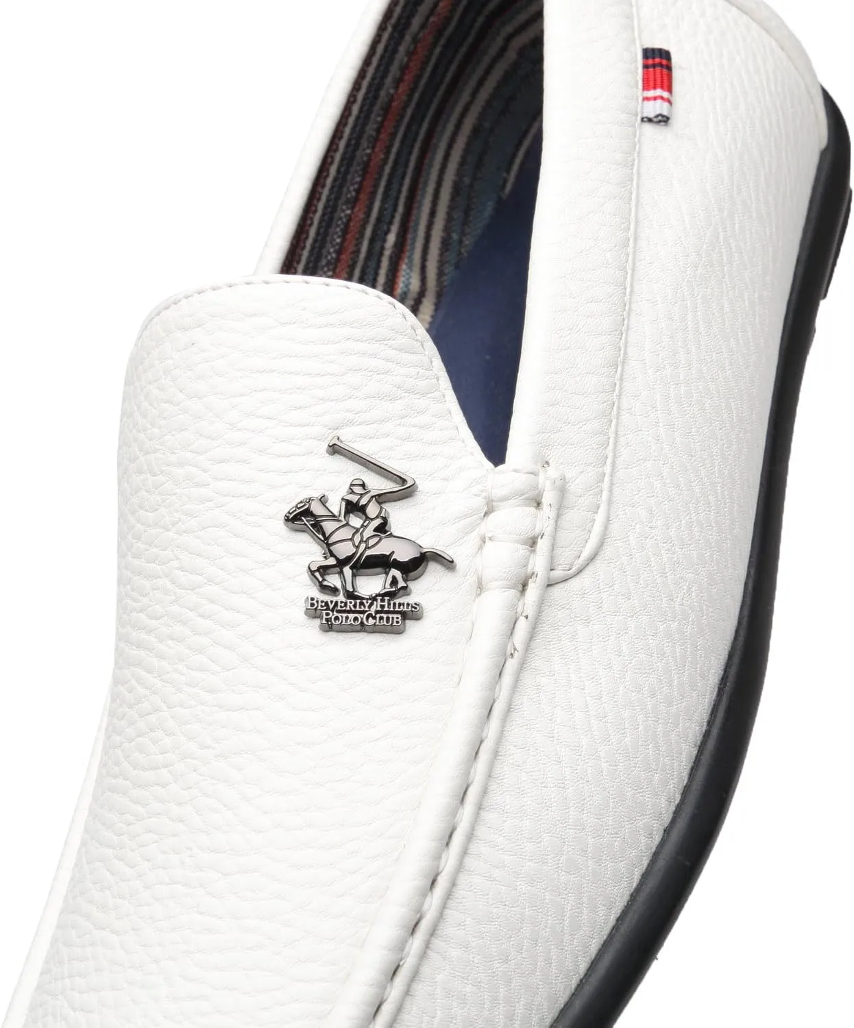 Beverly Hills Polo Club Men's Slip On White Shoe