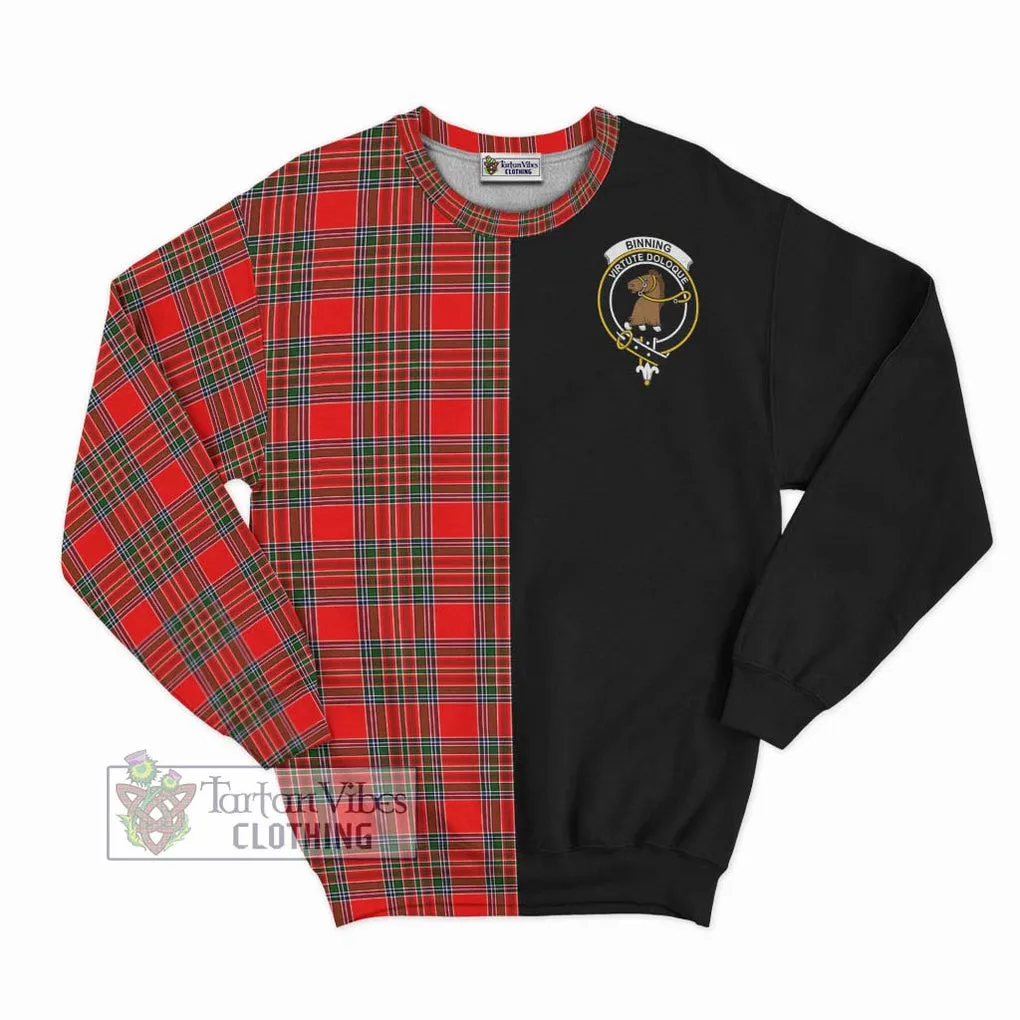 Binning Tartan Sweatshirt with Family Crest and Half Of Me Style