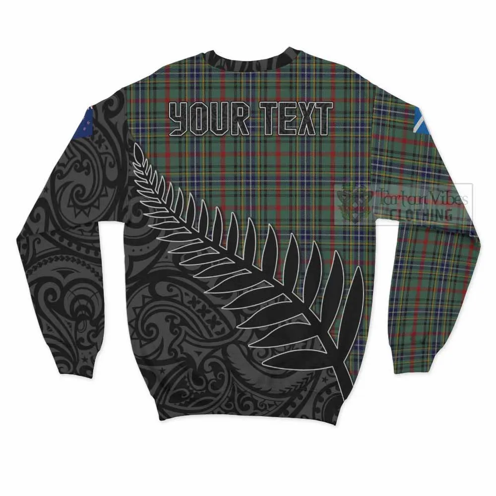 Bisset Crest Tartan Sweatshirt with New Zealand Silver Fern Half Style