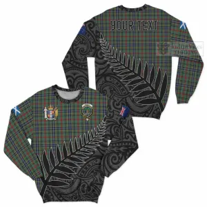 Bisset Crest Tartan Sweatshirt with New Zealand Silver Fern Half Style