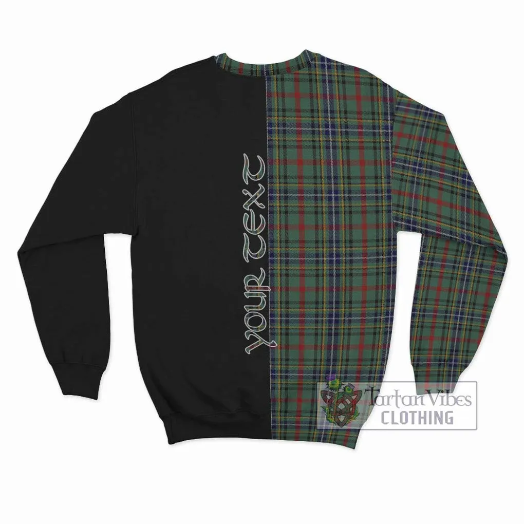 Bisset Tartan Sweatshirt with Family Crest and Half Of Me Style