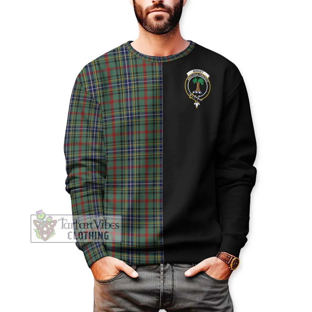 Bisset Tartan Sweatshirt with Family Crest and Half Of Me Style