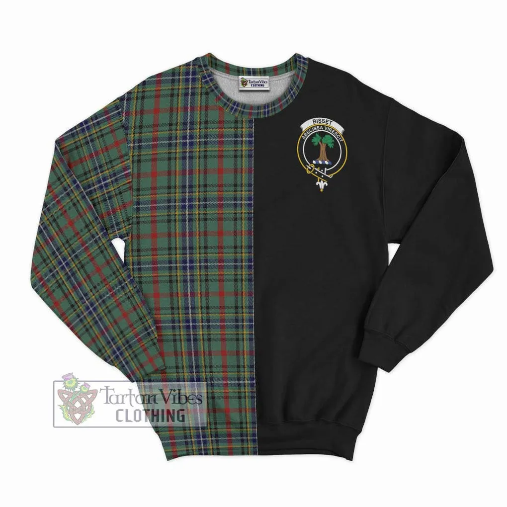 Bisset Tartan Sweatshirt with Family Crest and Half Of Me Style