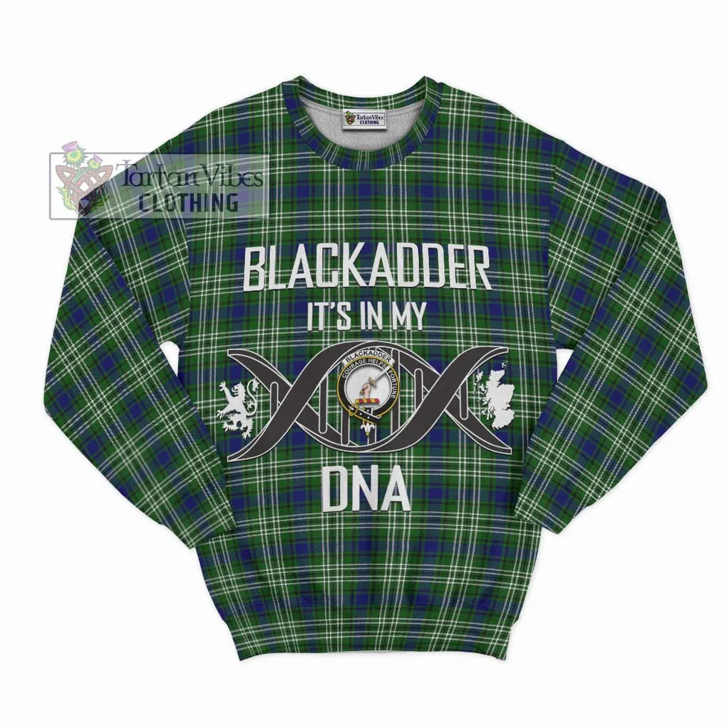 Blackadder Tartan Sweatshirt with Family Crest DNA In Me Style