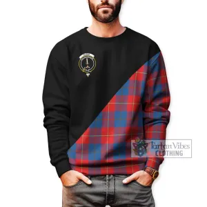 Blane Tartan Sweatshirt with Family Crest and Military Logo Style