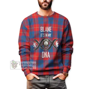 Blane Tartan Sweatshirt with Family Crest DNA In Me Style